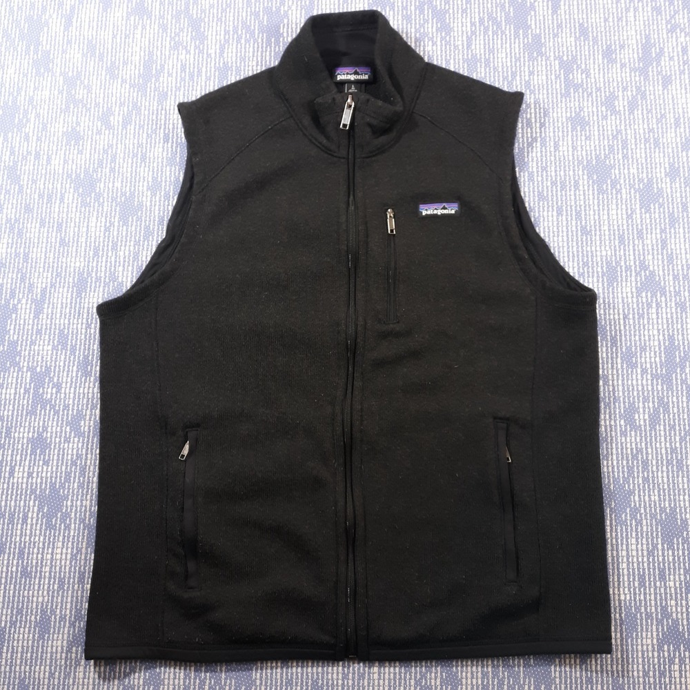 Patagonia Better Sweater Vest Full Zip Fleece Mens L Black Outdoor STY25881